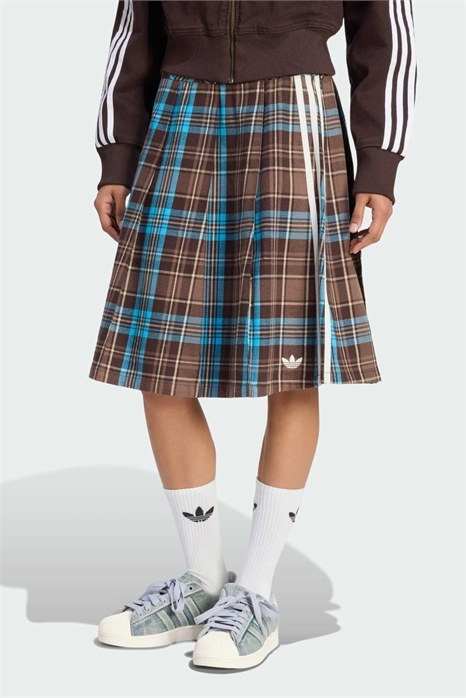Юбка в клетку с плиссировкой артикул 156254698