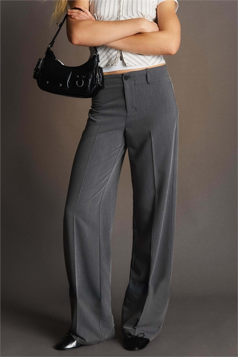 Брюки с широкими брючинами артикул 152093348