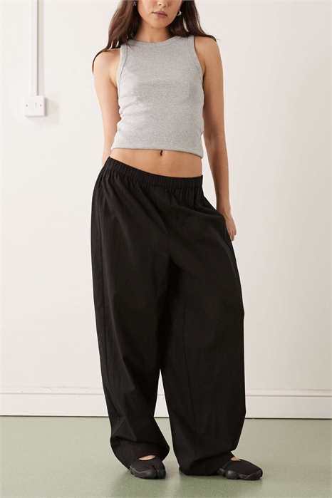 Штаны-клёш XL с льняными вставками артикул 152632467