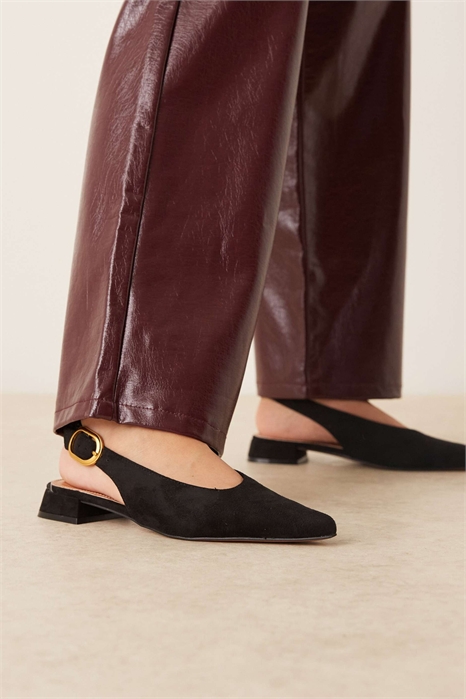 Балетки «Леонора» с открытой пяткой артикул 146784337