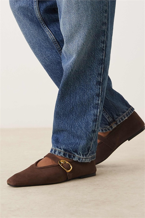 Балетки «Мэри Джейн» премиум-класса с заостренным носком артикул 146995256