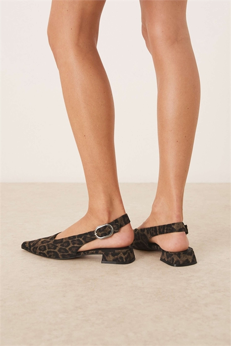 Балетки «Леонора» с открытой пяткой артикул 146784338