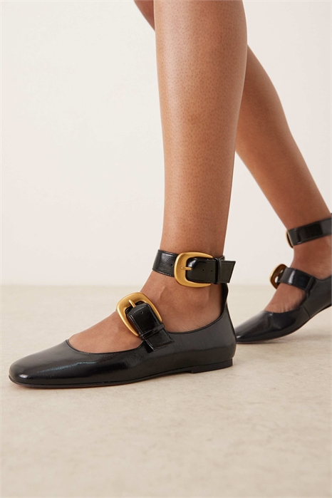 Балетки «Мэри Джейн» с крупной пряжкой от Lorna артикул 146995242