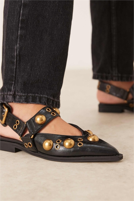 Балетки «Мэри Джейн» с заклепками от Luxor артикул 149598802