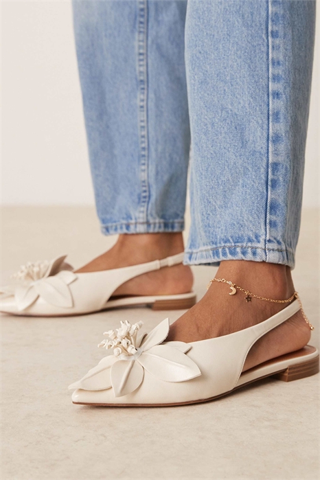 Балетки Livia с заостренным носком и цветочным узором артикул 139795306