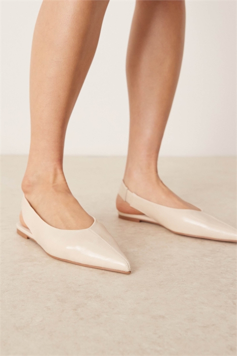 Балетки Linford с открытым задником, цвет: слоновая кость артикул 146784339