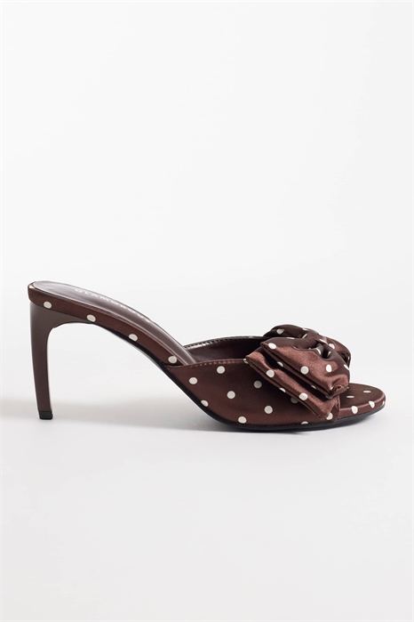 Сандалии-муле с бантиком артикул 153403967