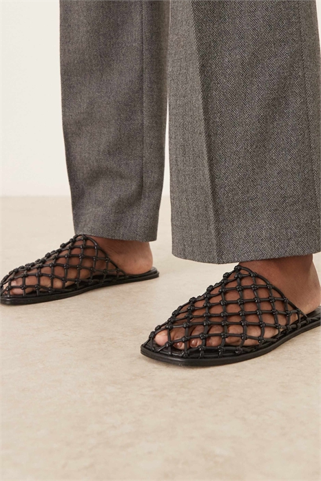 Плоские туфли-муле из ткани «Mercy» артикул 152706206