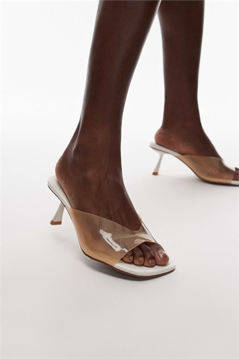 Муле на высоком акриловом каблуке Felix артикул 141616071