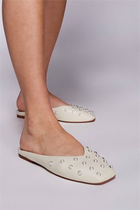 Туфли-муле с заклепками артикул 141528571