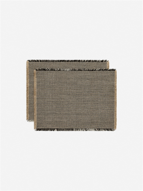 Комплект из 2 ковриков из смеси льна артикул 1172025001