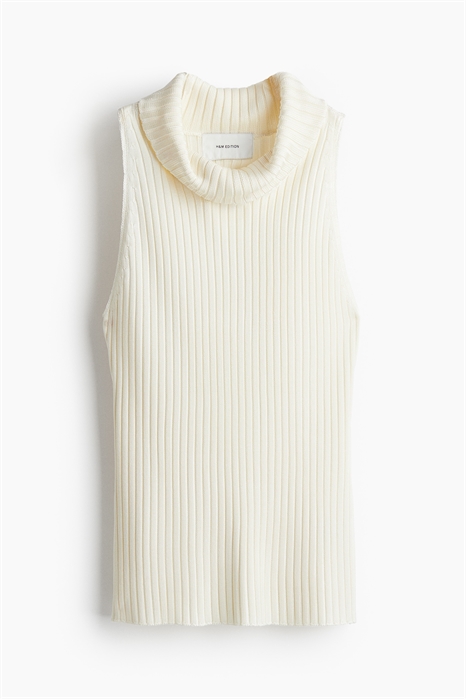 Трикотажный топ-поло с вырезом в рубчик артикул 1242876001