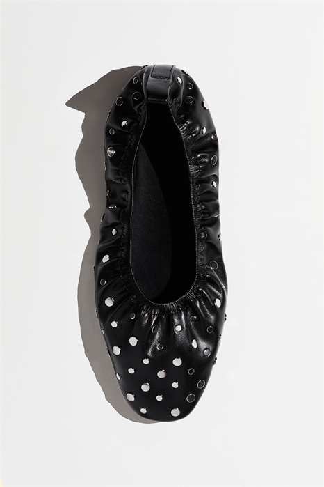 Балетки с деталями из шпилек артикул 1256305001