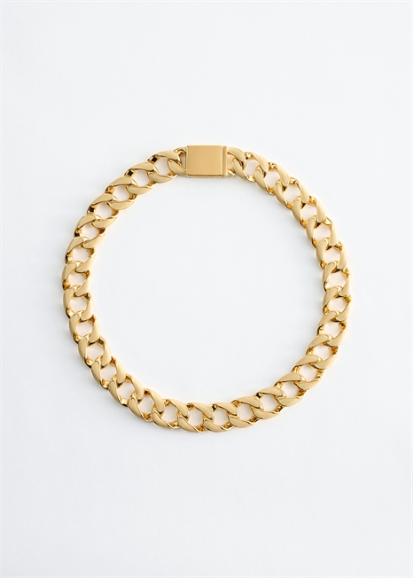 Массивное колье с цепочкой артикул 1327102001