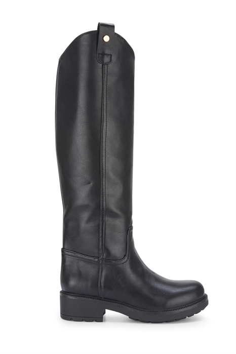 Высокие сапоги на шнурках со стильной подкладкой из искусственного меха артикул 155276365