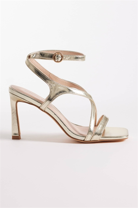 Лондонские сандалии Rebel Elin на каблуке с широкой колодкой и ремешками артикул 152897573