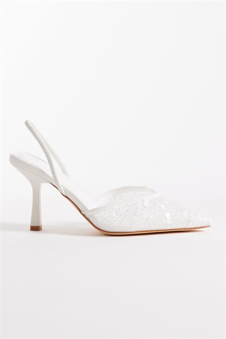 Туфли Salado на каблуке с открытой пяткой и декоративными элементами артикул 152594347