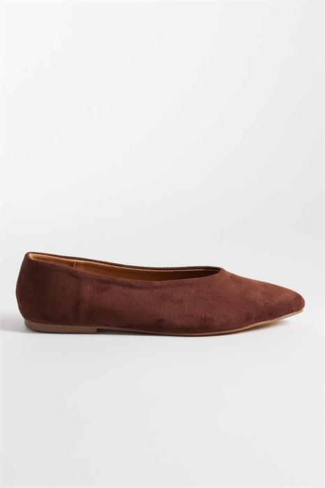 Балетки с высоким мыском артикул 152931216