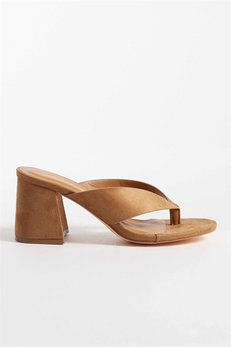 Сандалии на каблуке с ремешком на пятке от Elle артикул 152897572