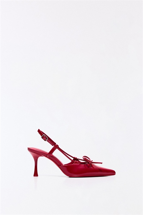 Туфли на высоком каблуке с открытой пяткой артикул 155643114