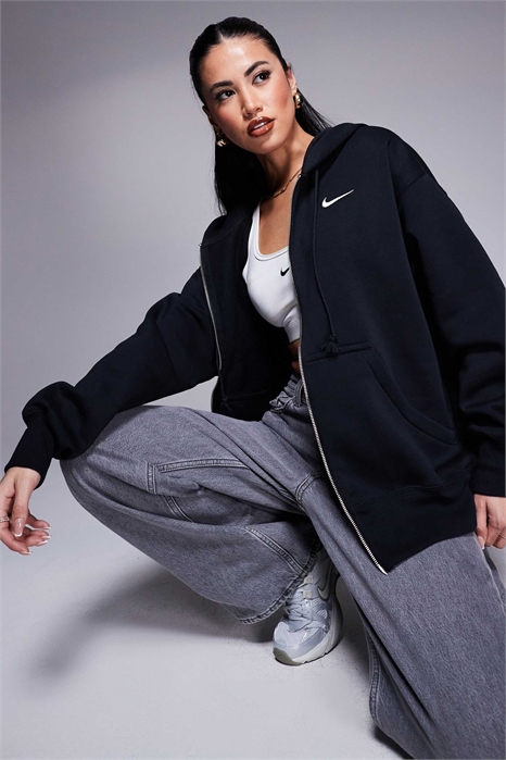 Худи с капюшоном и длинной застежкой-молнией из флиса Phoenix, свободного кроя артикул 116054950