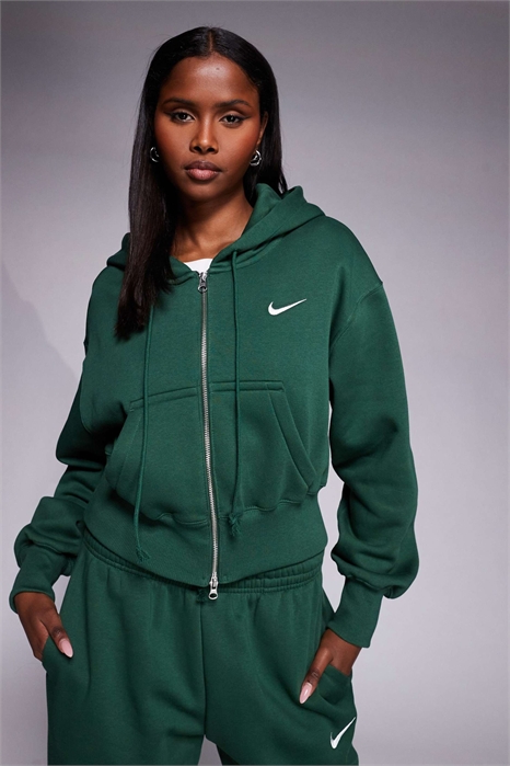 Укороченная толстовка с капюшоном и застежкой-молнией из флиса Phoenix артикул 149954313