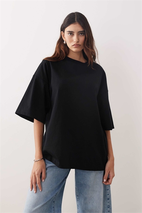 Футболка премиум-класса большого размера из плотной ткани артикул 139345346