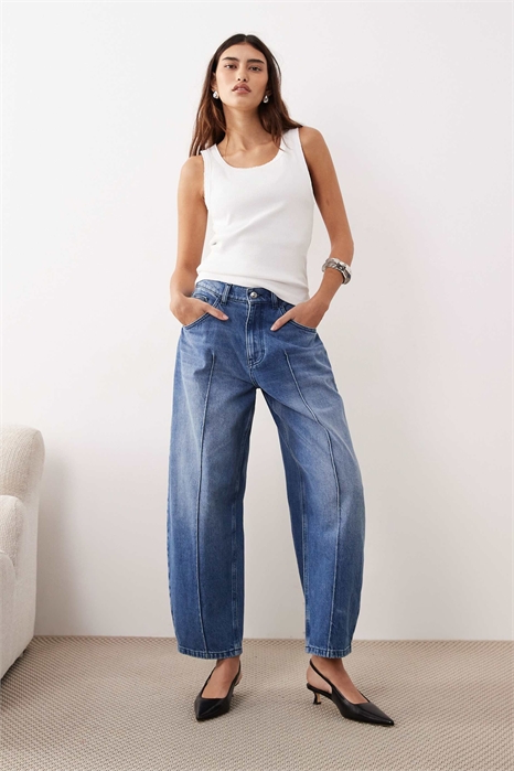 Джинсы с акцентом на переднем шве Clover артикул 153021973