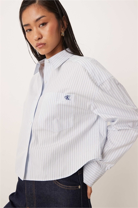 Рубашка из мягкого хлопкового поплина артикул 154173614