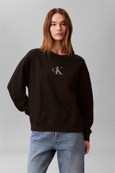 Свитшот с металлическим логотипом в виде монограммы артикул 151339443