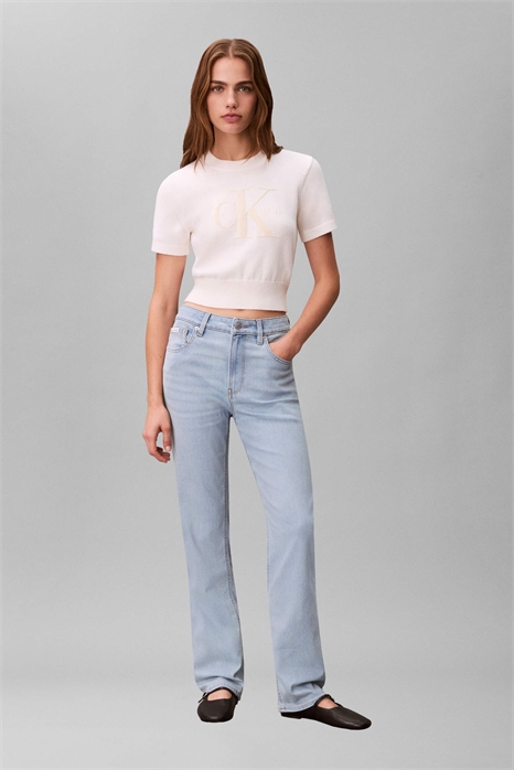 Прямые джинсы с высокой талией артикул 151339405