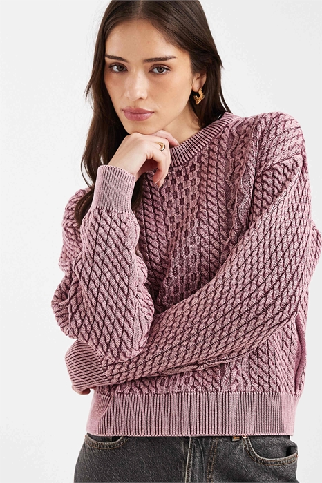 Свитер Leilah с узором «коса» артикул 150050695