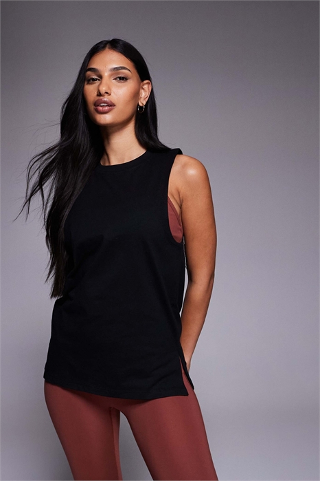 Хлопковая майка Icon с заниженными проймами и технологией быстрого высыхания артикул 151735768