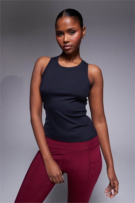 Спортивная майка с ребристыми вставками артикул 151100093