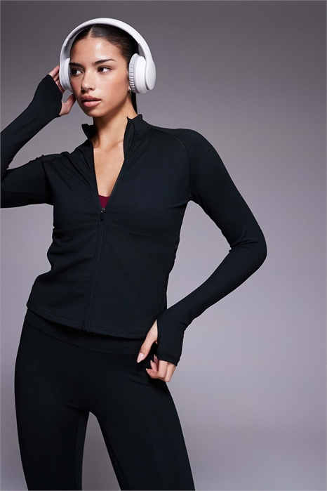 Длиннорукавная кофта Icon с мягкой текстурой и застежкой-молнией артикул 151739134