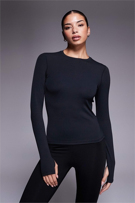 Теплая кофта с длинными рукавами и ребристым узором на рукавах артикул 151101908