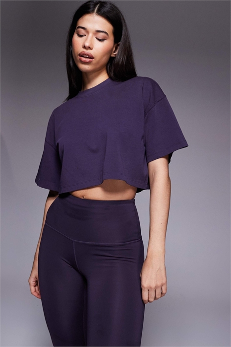 Укороченная футболка Icon из плотной хлопковой ткани с технологией быстрого высыхания артикул 151738992