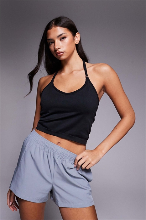 Жилет без швов с завязками на шее и встроенным бюстгальтером артикул 152000229