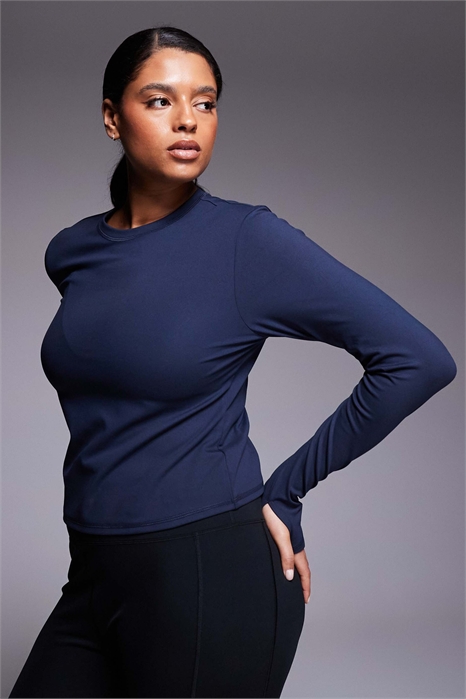 Детская футболка с длинным рукавом Curve Icon из мягкой ткани артикул 151738655