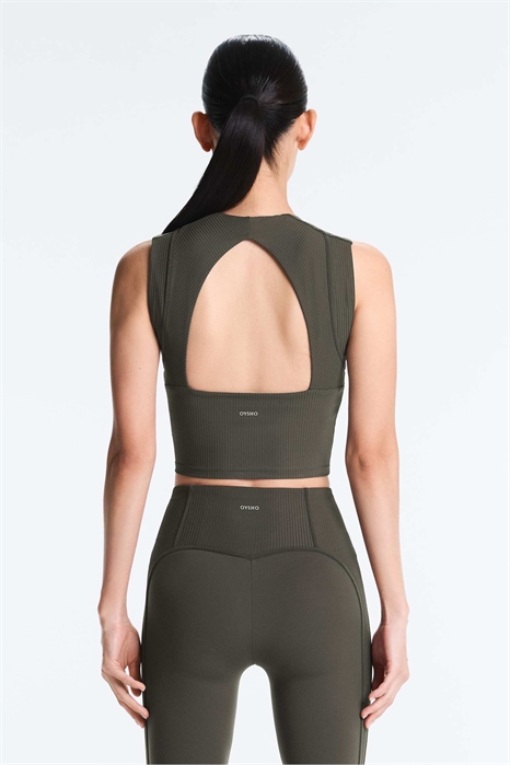 Майка без рукавов из ткани Comfortlux с ребристой отделкой артикул 155796886