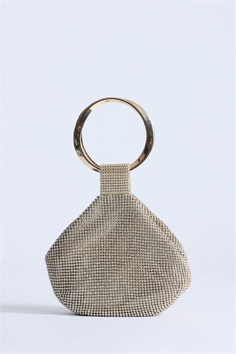 Мешочек с вишневым рисунком и маленькой металлической ручкой артикул 153155029