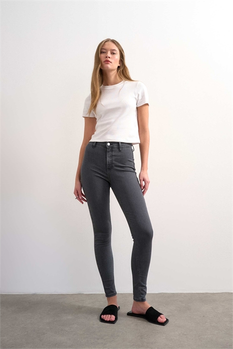 Джинсы Joni с зауженным кроем и высокой посадкой артикул 148709223