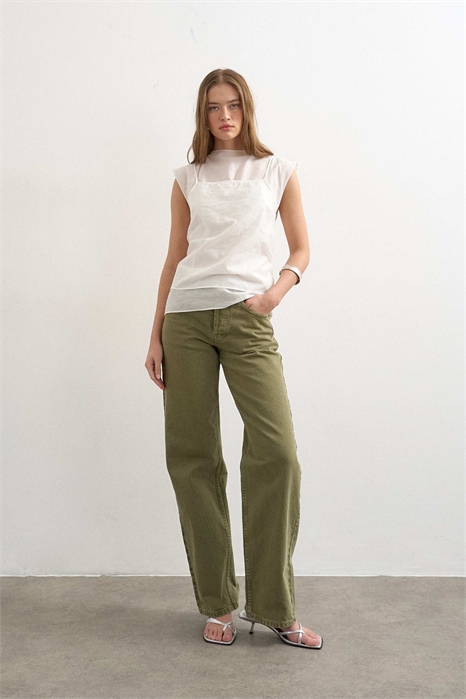 Джинсы Ember с низкой посадкой и прямым кроем артикул 154079547