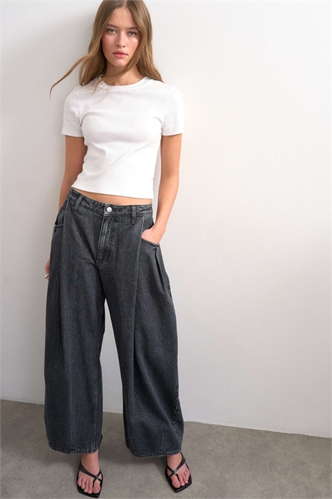 Джинсы-бочки средней посадки Cocoon артикул 153730432