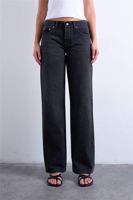 Джинсы Ember с низкой посадкой и прямыми брючинами артикул 152831267