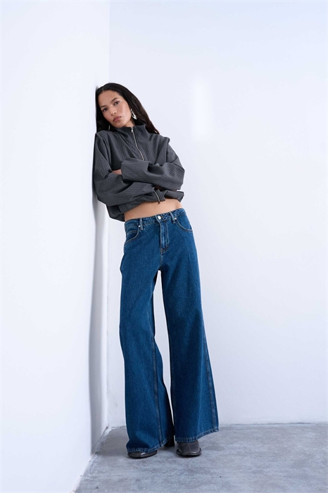 Джинсы с низкой посадкой в стиле лаунж артикул 152669878