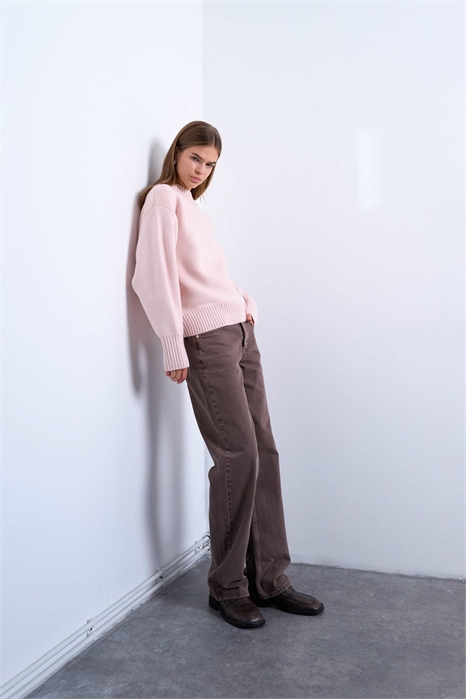 Джинсы Ember с низкой посадкой и прямыми брючинами артикул 152473433