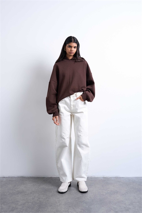 Джинсы с завышенной талией и расклешенными брючинами артикул 149628814