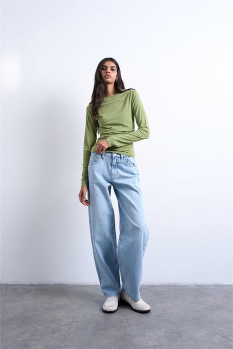 Джинсы Lowrie с низкой посадкой и свободным кроем артикул 150266329