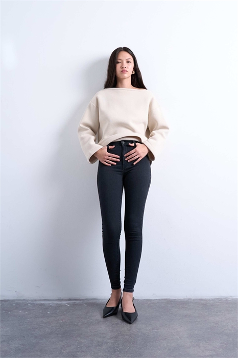 Джинсы-скинни Joni с высокой талией артикул 149628818